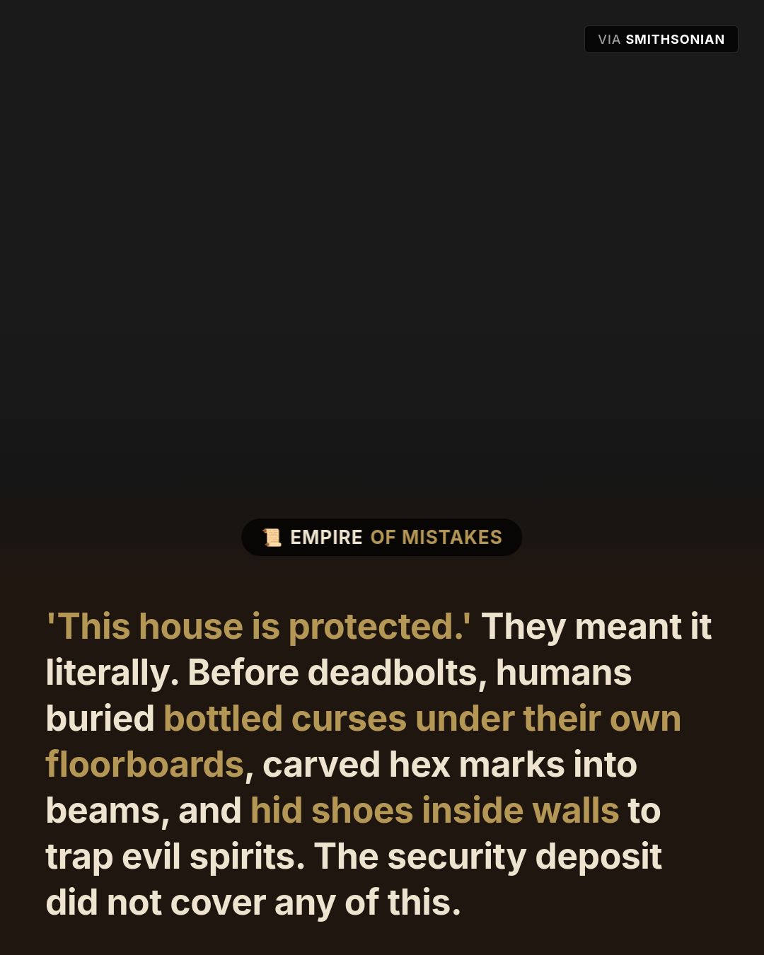 Buried Curses and Hex Marks: How People Armoured Their Homes With Magic