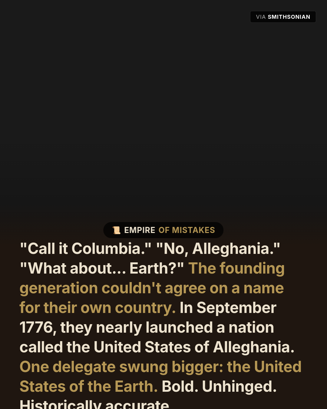 The Founding Fathers Almost Named America Something Completely Different
