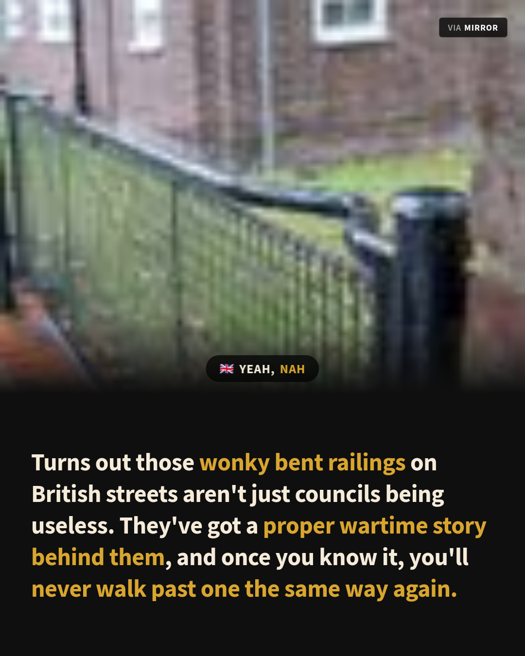 The Bent Street Railings Hiding a Brilliant Wartime Secret