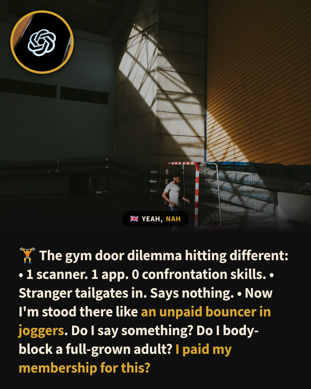 The Great Gym Door Standoff Nobody Asked You to Police